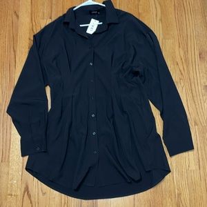 Black Button Down Dress